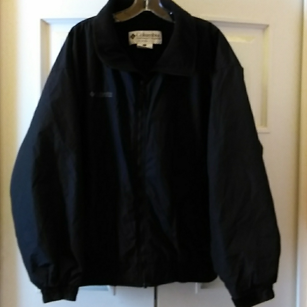 Columbia Bomber Windbreaker Jacket BLK Sz L